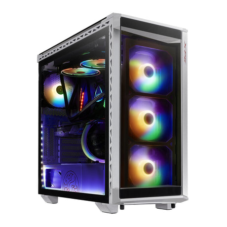 XPG BATTLECRUISER carcasas ordenador SPCC Midi Tower PC Negro, Blanco
