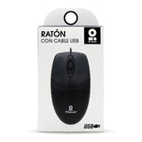 BRobotix 497202 ratón Oficina Ambidextro USB tipo A Óptico