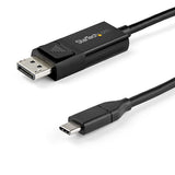 StarTech.com 2m - Cable USB-C a DisplayPort 1.4 - Bidireccional Adaptadores de cable de vídeo 2 m USB Tipo C 0 - 45 °C