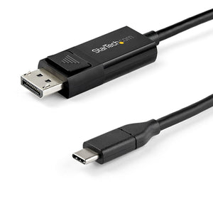 StarTech.com 2m - Cable USB-C a DisplayPort 1.4 - Bidireccional Adaptadores de cable de vídeo 2 m USB Tipo C 0 - 45 °C