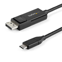StarTech.com Cable de 2m USB C a DisplayPort 1.2 de 4K a 60Hz - Cable Adaptador de Vídeo Bidireccional DP a USB-C o USB-