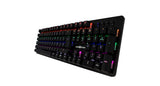 Game Factor KBG400-B teclado Juego USB QWERTY Inglés Negro, Alámbrico, Interruptor mecánico, LED RGB