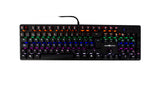 Game Factor KBG400-B teclado Juego USB QWERTY Inglés Negro, Alámbrico, Interruptor mecánico, LED RGB