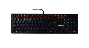 TECLADO MECANICO GAME FACTOR LUZ BLANCA/SWT BLUE/USB/ROSA KBG400-PK-BL