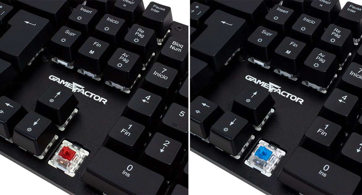Teclado mecánico GAME FACTOR KBG400-PK-BL