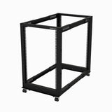 StarTech.com Rack 18U Móvil de Marco Abierto de 4 Columnas para Servidores - Rack de Cuatro Columnas de 19 Pulgadas para