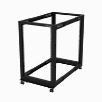 StarTech.com Rack 18U Móvil de Marco Abierto de 4 Columnas para Servidores - Rack de Cuatro Columnas de 19 Pulgadas para