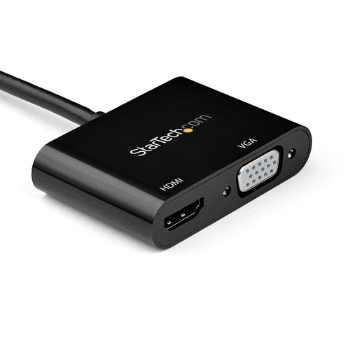 StarTech.com Adaptador Mini DisplayPort a HDMI o VGA - 4K 60Hz Adaptadores de cable de vídeo Mini DisplayPort HDMI + VGA