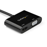 StarTech.com Adaptador Mini DisplayPort a HDMI o VGA - 4K 60Hz Adaptadores de cable de vídeo Mini DisplayPort HDMI + VGA