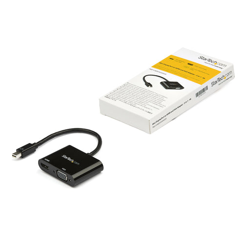 StarTech.com Adaptador Mini DisplayPort a HDMI o VGA - 4K 60Hz Adaptadores de cable de vídeo Mini DisplayPort HDMI + VGA