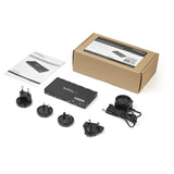 StarTech.com Divisor HDMI de 2 Puertos - de 4K 60Hz con Escalador Incorporado escaladores de vídeo Negro Metal Si 60 Hz