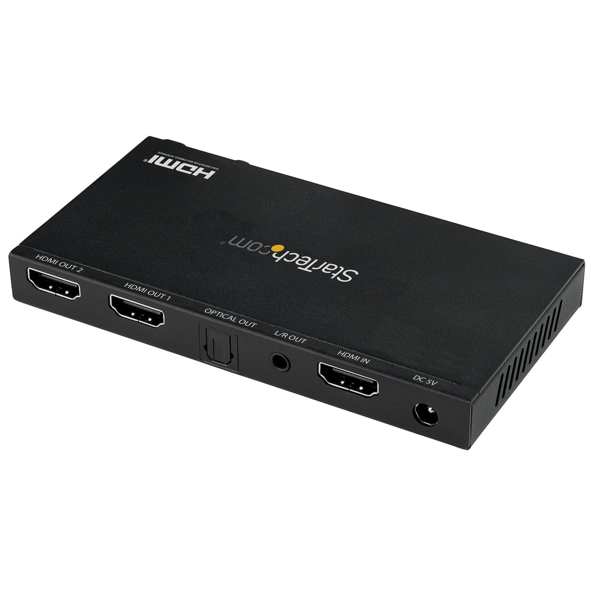 StarTech.com Divisor HDMI de 2 Puertos - de 4K 60Hz con Escalador Incorporado escaladores de vídeo Negro Metal Si 60 Hz