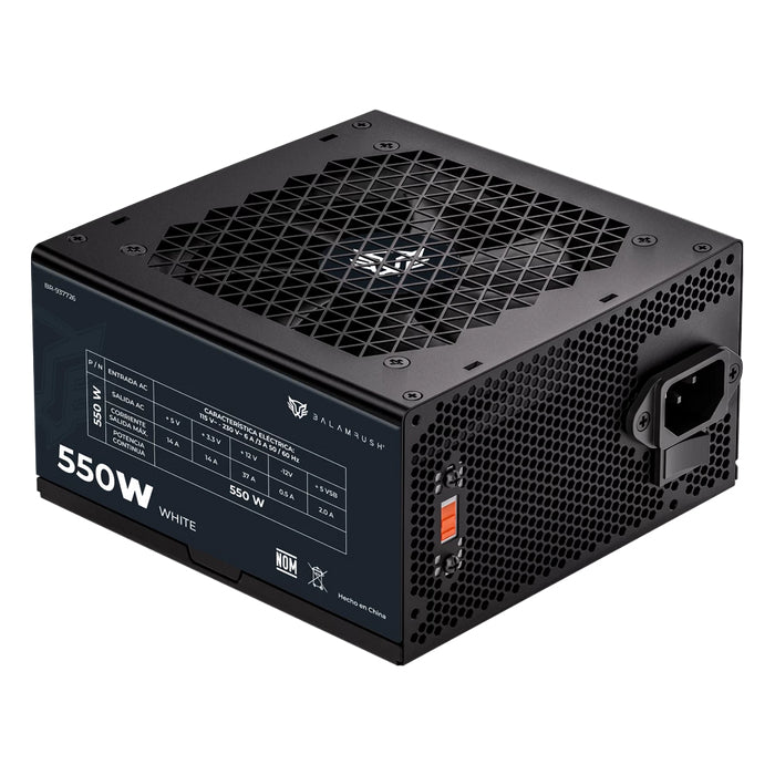 Fuente de Poder BALAM RUSH Pulsar 550PR ATX 550W / 80 Plus White/ No Modular / Negro