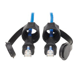 Tripp Lite N200P-010BL-IND Cable Ethernet UTP Cat6 Industrial, RJ45 M/M, 100W PoE, CMR-LP, IP68, Azul, 3.05 m [10 pies]