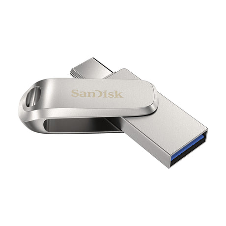 SanDisk Ultra Dual Drive Luxe unidad flash USB 64 GB USB Type-A / USB Type-C 3.2 Gen 1 (3.1 Gen 1) Acero inoxidable