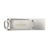 SanDisk Ultra Dual Drive Luxe unidad flash USB 64 GB USB Type-A / USB Type-C 3.2 Gen 1 (3.1 Gen 1) Acero inoxidable