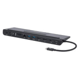 Manhattan Docking station de USB-C a 11 puertos, para tres monitores, con MST Laptop Alámbrico USB 3.2 Gen 1 (3.1 Gen 1) Type-C 3 Si