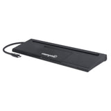 Manhattan Docking station de USB-C a 11 puertos, para tres monitores, con MST Laptop Alámbrico USB 3.2 Gen 1 (3.1 Gen 1)