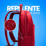 Vorago BP-100 mochila Rojo Poliéster, Ciudad, Unisex, Compartimento del portátil