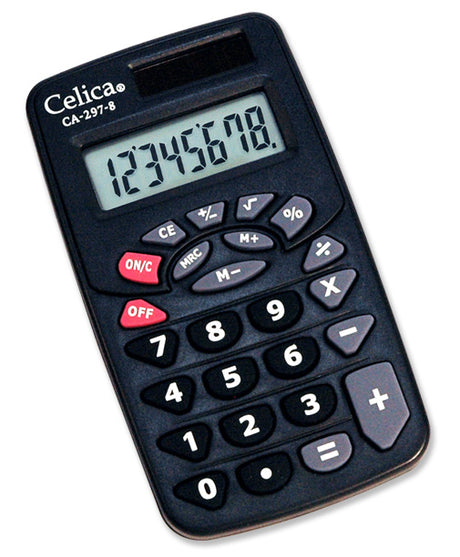 Celica CA-297-8 calculadora Bolsillo Calculadora básica Negro