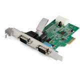 StarTech.com Tarjeta PCI Express Adaptadora de 2 Puertos Serie RS232 - Tarjeta Controladora Serial PCIe RS232 - PCIe a DB9 UART16950 - Tarjeta de Expansión - Windows y Linux tarjetas y adaptadores de interfaz PCIe De serie PCIe 1.1 2