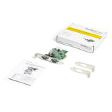 StarTech.com Tarjeta PCI Express Adaptadora de 2 Puertos Serie RS232 - Tarjeta Controladora Serial PCIe RS232 - PCIe a DB9 UART16950 - Tarjeta de Expansión - Windows y Linux tarjetas y adaptadores de interfaz PCIe De serie PCIe 1.1 2