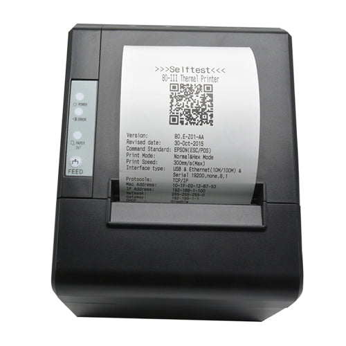 ZKTeco ZKP8001 impresora de recibo Alámbrico Térmica directa Impresora de TPV, 300 mm/seg, ASCII