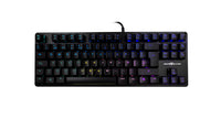 TECLADO MECANICO TKL GAME FACTOR KBG500 RGB TENKEYLESS USB ROJO