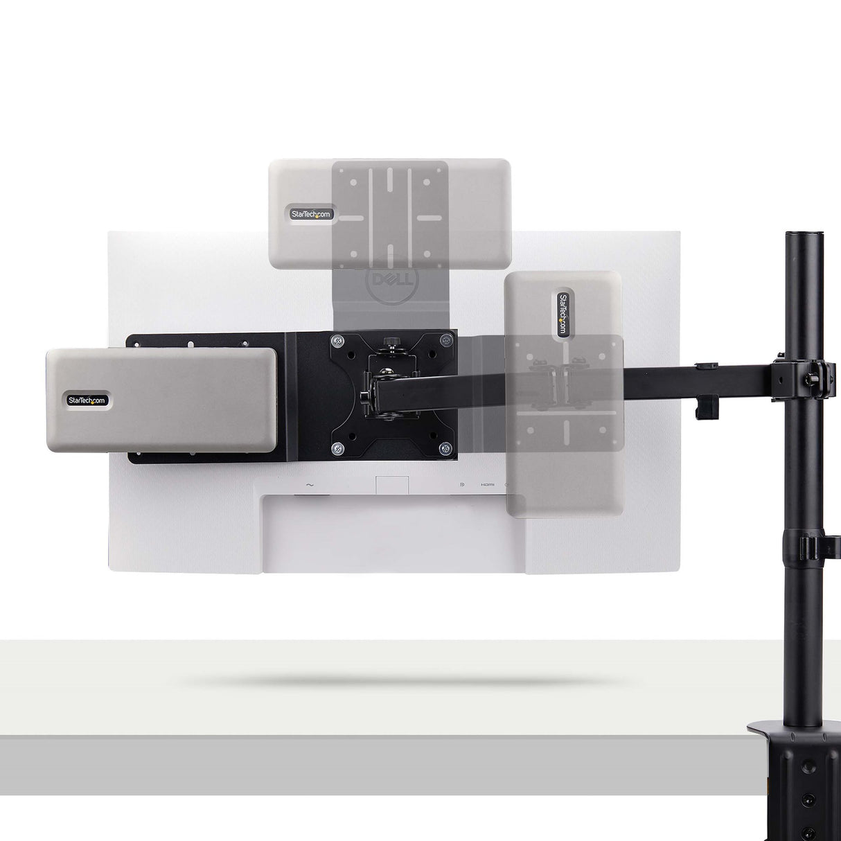 StarTech.com Soporte Bracket de Montaje VESA Compatible con 75x75/100x100 para NUC/Thin Client/Docking Stations - Soport