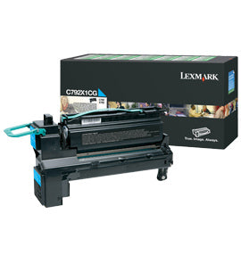 Lexmark C792X1CG cartucho de tóner 1 pieza(s) Original Cian, 20000 páginas
