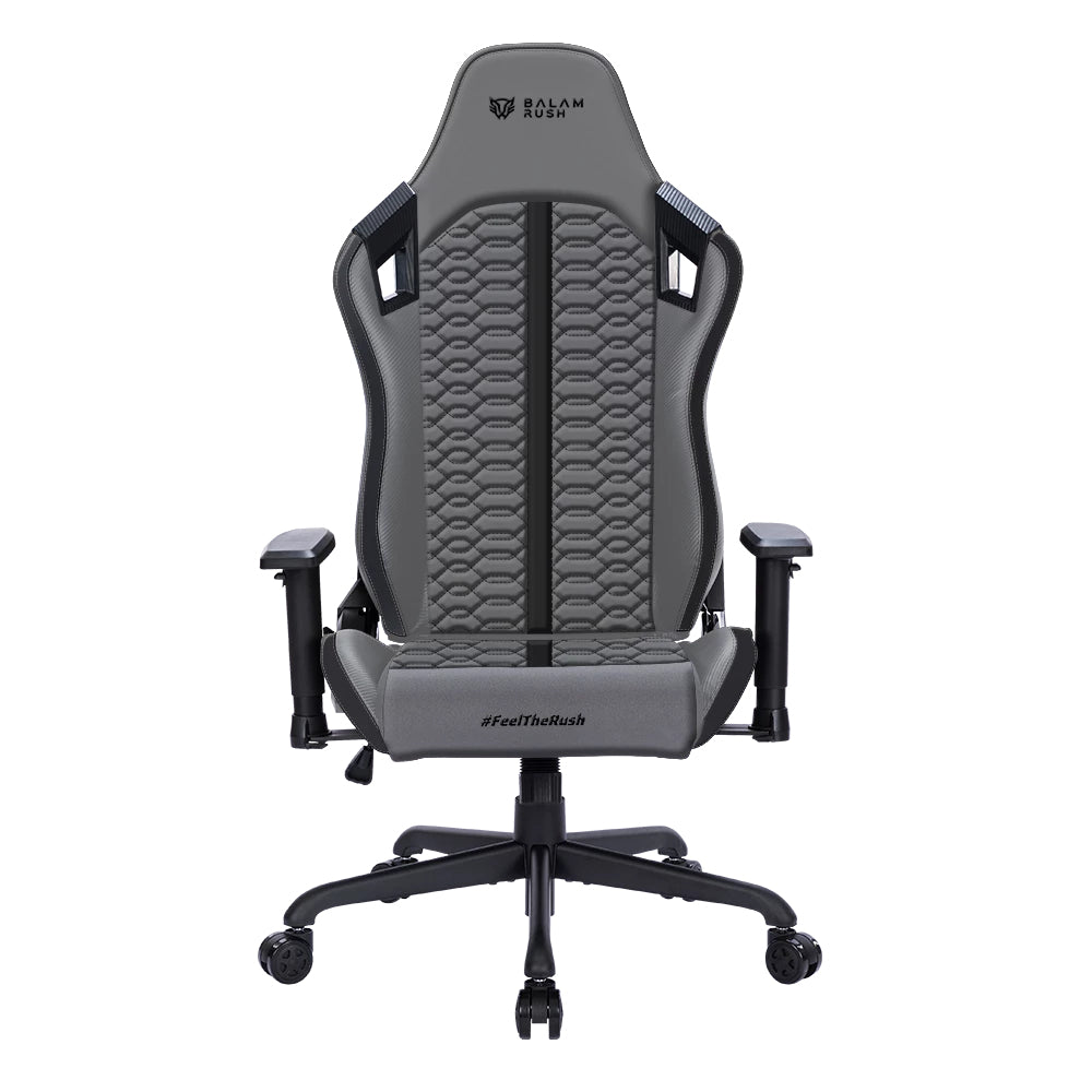 Balam Rush BR-940740 silla para videojuegos Silla universal para juegos Asiento acolchado tapizado Gris, 120 kg, Respald