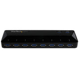 StarTech.com Concentrador USB 3.0 (5Gbps) de 10 Puertos - Ladrón con Puertos de Carga y Sincronización - Hub con 2 Puertos de 1,5A hubs de interfaz USB 3.2 Gen 1 (3.1 Gen 1) Type-B USB 3.2 Gen 1 (3.1 Gen 1) Type-A 10 10