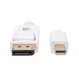 Manhattan Cable Mini DisplayPort para Monitor Cable Derecho Derecho Oro 4096 x 2160 Pixeles