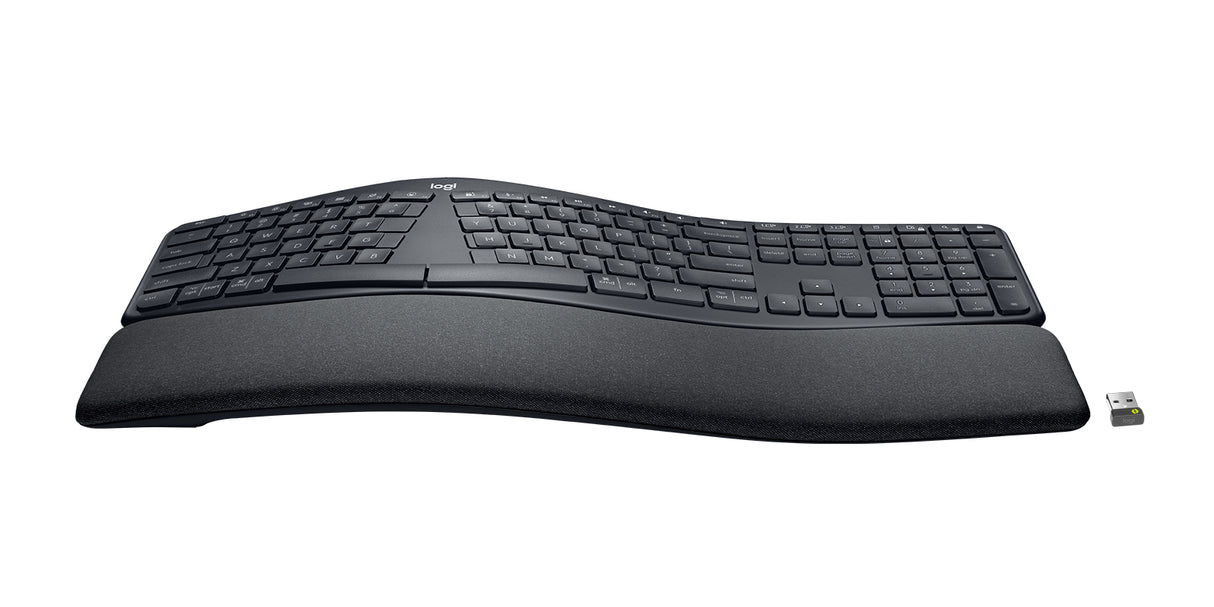 Logitech Ergo K860 for Business Teclado Oficina Inalámbrico Bluetooth QWERTY