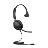 Jabra Evolve2 40 SE Auriculares Alámbrico Diadema Llamadas/Música USB Tipo C Negro, 20 - 20000 Hz, 113 g