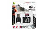 Kingston Technology Canvas React Plus Memoria Flash 64 GB MicroSD 285 MB/s 165 MB/s