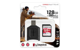 Kingston Technology Canvas React Plus Memoria Flash 128 GB SD 300 MB/s 260 MB/s