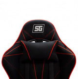 Vorago CGC-500/RD silla para videojuegos Silla gaming Asiento acolchado Negro, Rojo