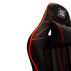 Vorago CGC-500/RD silla para videojuegos Silla gaming Asiento acolchado Negro, Rojo