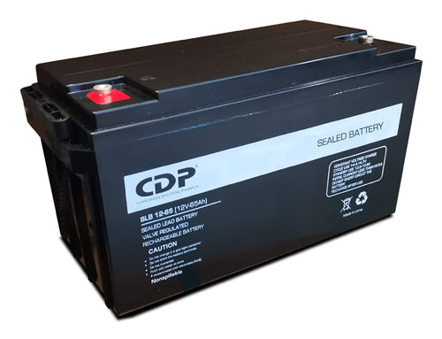 CDP SLB12-65 Bateria de Plomo acido, seca sellada 12Vdc-65Ah Baterías para sistemas ups 12 V 65 Ah Sealed Lead Acid (VRL