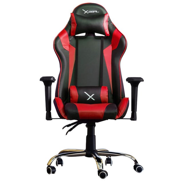SILLA STYLOS GAMER XZEAL NEGRA CON ROJO ZXSXZ10R