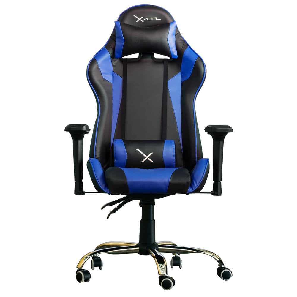 XZEAL XZ10 Butaca para jugar Asiento acolchado Negro, Azul