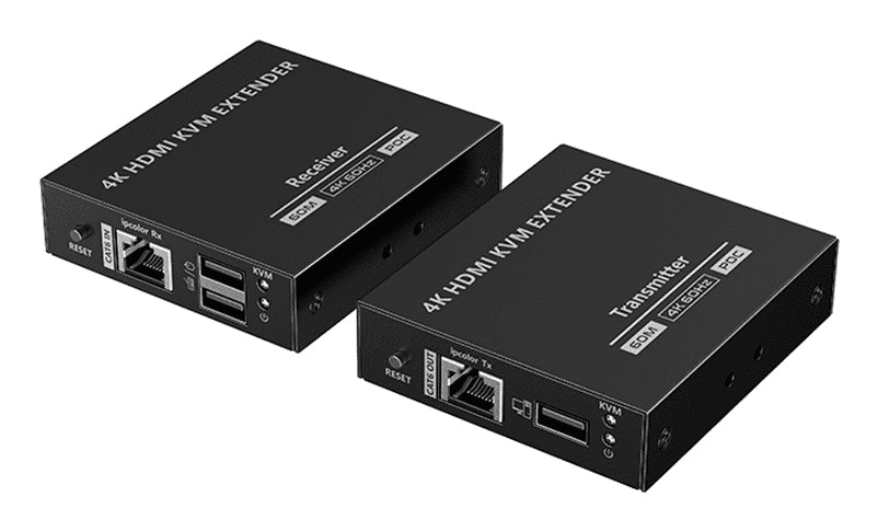 Saxxon LKV565KVM-P extensor KVM Transmisor y receptor, Alámbrico, 3840 x 2160 Pixeles