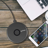 Manhattan Base de carga inalámbrica rápida - 10 W cargador de dispositivos móviles Universal USB Si Si