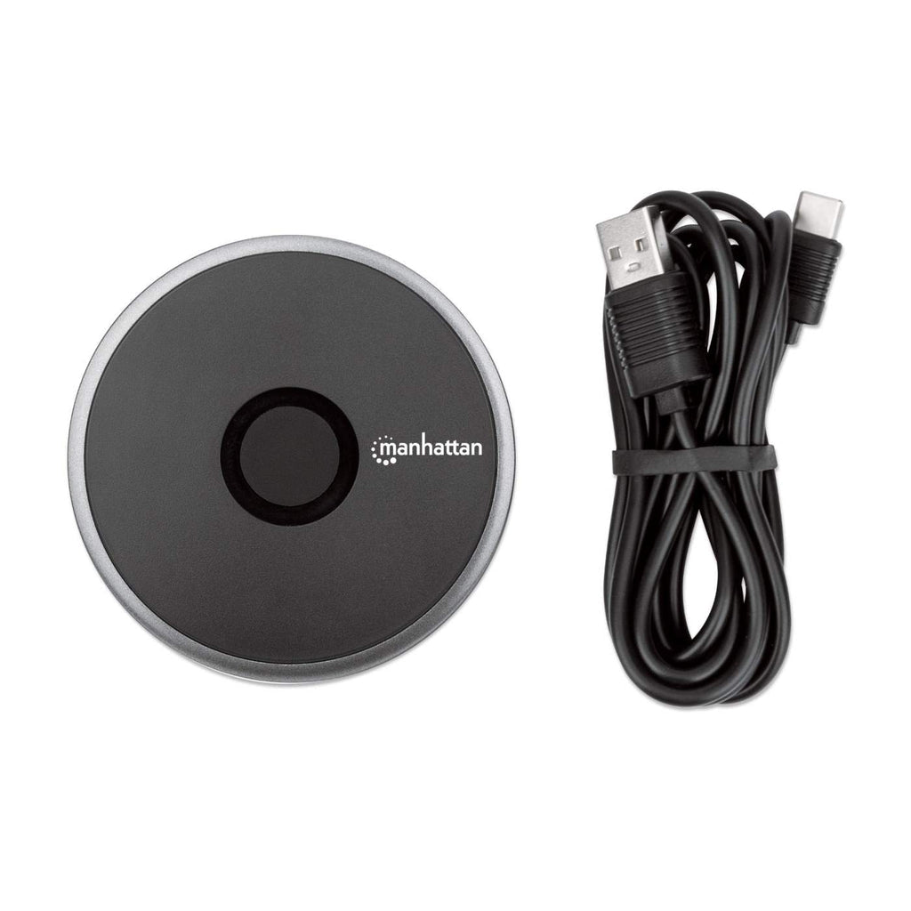 Manhattan Base de carga inalámbrica rápida - 10 W cargador de dispositivos móviles Universal USB Si Si