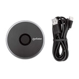 Manhattan Base de carga inalámbrica rápida - 10 W cargador de dispositivos móviles Universal USB Si Si
