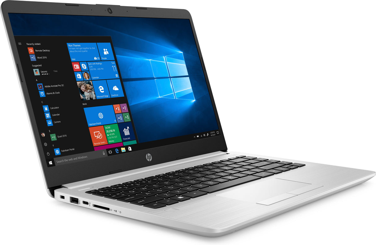 HP 340 G7 Intel® Core™ i5 i5-10210U Computadora portátil 35.6 cm (14") HD 8 GB DDR4-SDRAM 256 GB SSD Wi-Fi 5 (802.11ac) Windows 10 Pro Plata