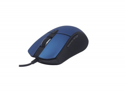 Naceb Technology NA-0115A ratón Oficina Ambidiestro USB tipo A Óptico 2400 DPI, Azul
