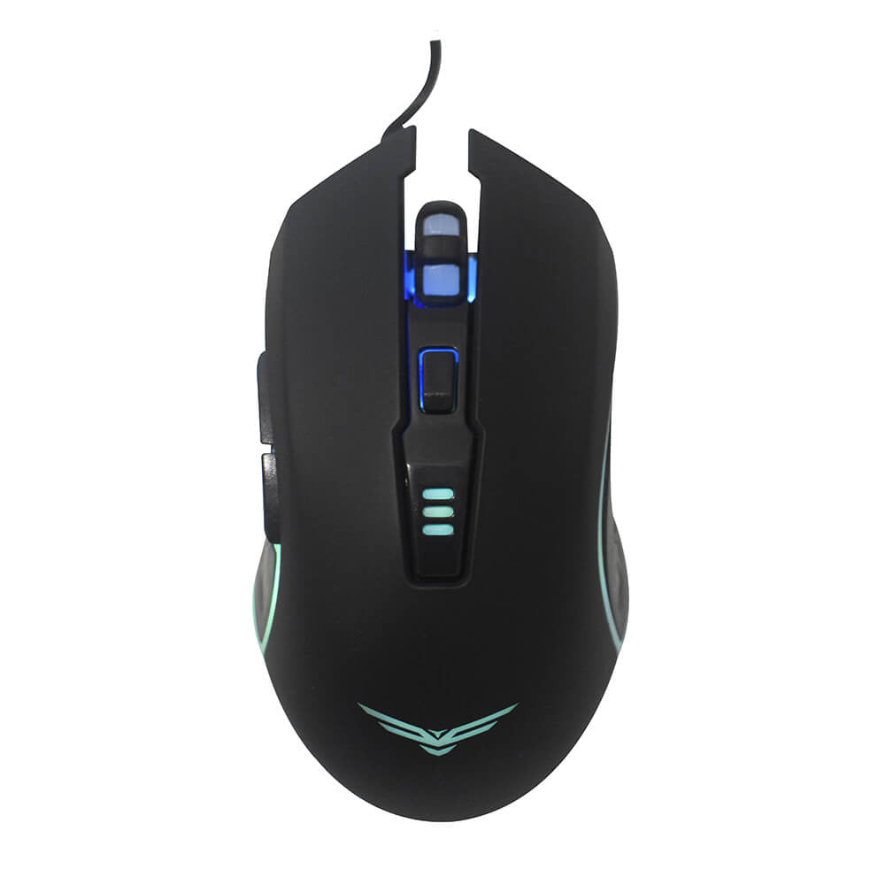Naceb Technology Horus ratón Juego Diestro USB tipo A 3200 DPI, Negro, NA-0937