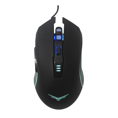 Naceb Technology Horus ratón Juego Diestro USB tipo A 3200 DPI, Negro, NA-0937